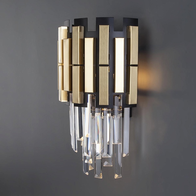 Настенный светильник Bogates Deseo 337/2 золото / черный Фото № 3