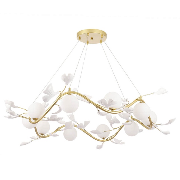 Подвесная люстра Crystal Lux Colibri SP10 Gold изображение 5 Подвесная люстра Crystal Lux Colibri SP10 Gold Фото № 5