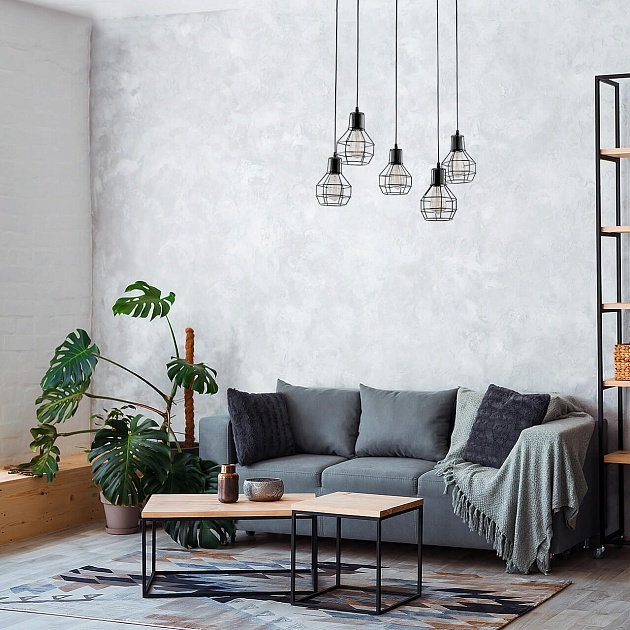 Подвесная люстра Arte Lamp A1109SP-5BK изображение 2 Подвесная люстра Arte Lamp A1109SP-5BK Фото № 2