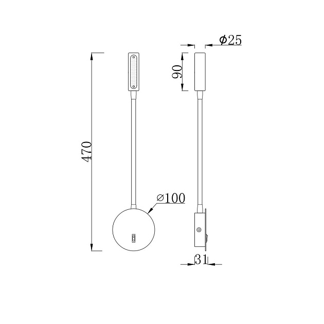 Бра Maytoni Stem C035WL-L3B3K изображение 3 Бра Maytoni Stem C035WL-L3B3K Фото № 3