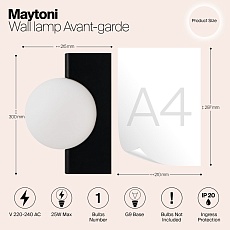 Бра Maytoni Avant-garde MOD324WL-01B 1