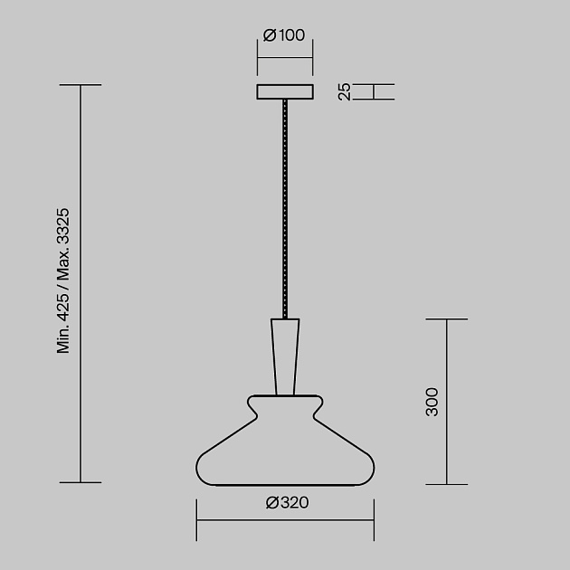 Подвесной светильник Maytoni MOD405PL-01W Фото № 8