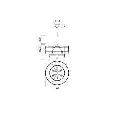 Подвесная люстра Vele Luce Breeze VL3263P06 5
