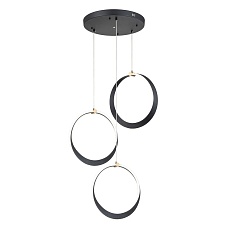 Подвесная светодиодная люстра Indigo Parade 14014/3P Black V000072L 3