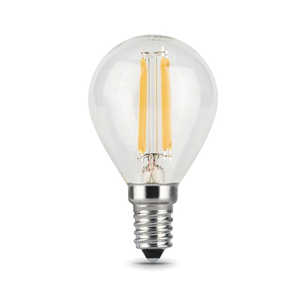 Лампа светодиодная филаментная Gauss E14 11W 4100К прозрачная 105801211 изображение 3 Лампа светодиодная филаментная Gauss E14 11W 4100К прозрачная 105801211 Фото № 3