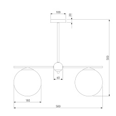 Подвесная люстра Eurosvet Marbella 60147/3 латунь 1