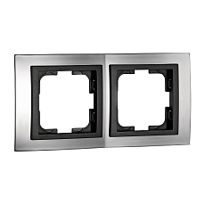 Рамка 2-постовая Mono Electric Chrome графит 106-420000-161