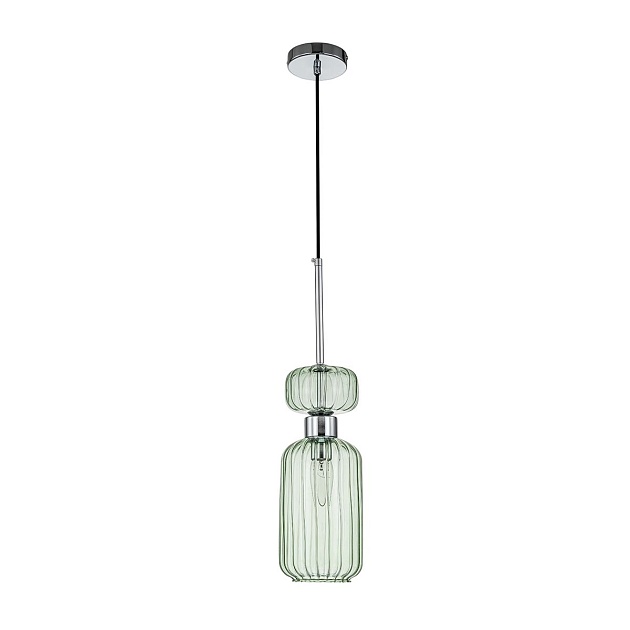 Подвесной светильник Escada Gloss 1141/1S Chrome/Green изображение 1 Подвесной светильник Escada Gloss 1141/1S Chrome/Green Фото № 1