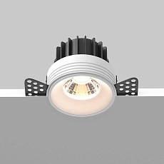 Встраиваемый светодиодный светильник Maytoni Round DL058-12W3K-TRS-W 3