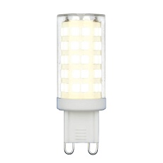 Лампа светодиодная Uniel G9 9W 3000K прозрачная LED-JCD-9W/3000K/G9/CL GLZ09TR UL-00006488