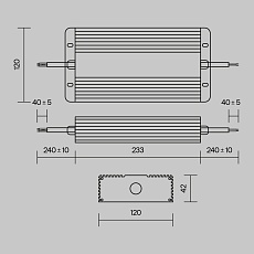 Блок питания Maytoni PSL008-400W-48V-IP67 5