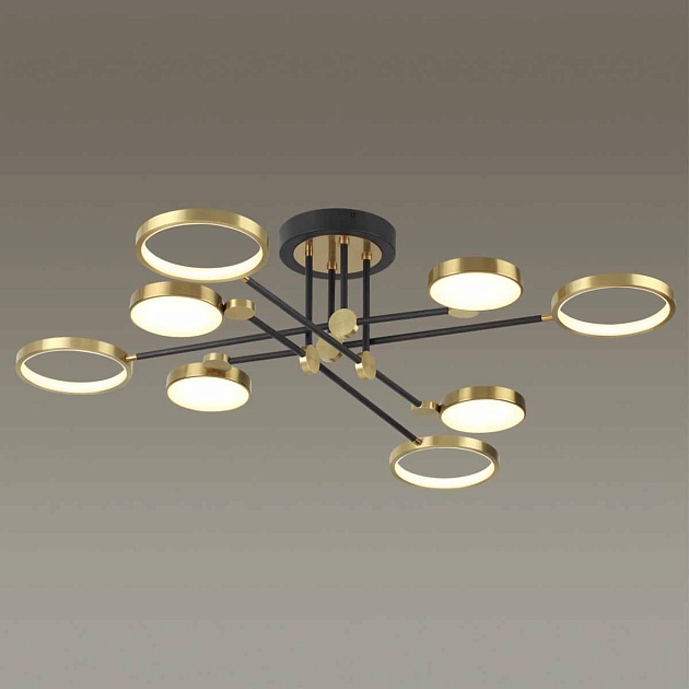 Потолочная светодиодная люстра Odeon Light Midcent Denzel 4320/75CL изображение 2 Потолочная светодиодная люстра Odeon Light Midcent Denzel 4320/75CL Фото № 2