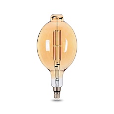 Лампа светодиодная филаментная Gauss E27 8W 2400K золотая 151802008