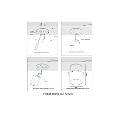 Потолочный светодиодный светильник Crystal Lux CLT 139C80 CH 4000K 1