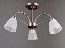 Потолочная люстра Elvan LU-38460/3-E14-Si+Wh 1