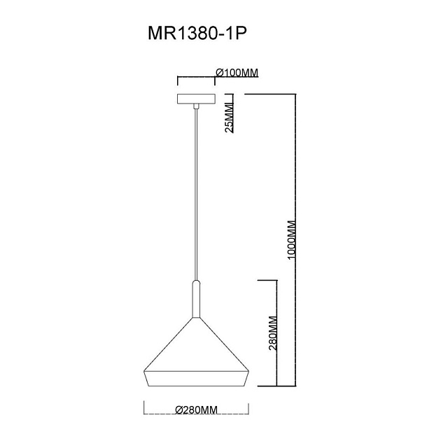Подвесной светильник MyFar Adele MR1380-1P изображение 5 Подвесной светильник MyFar Adele MR1380-1P Фото № 5