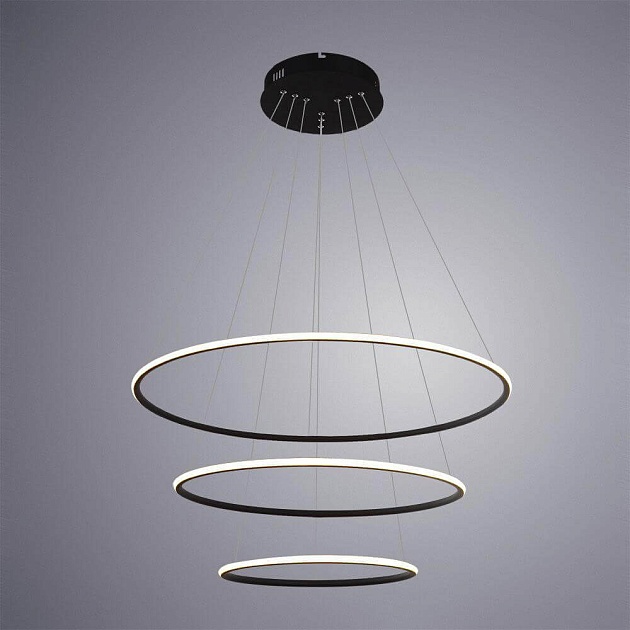 Подвесной светодиодный светильник Arte Lamp A2500SP-3BK Фото № 3