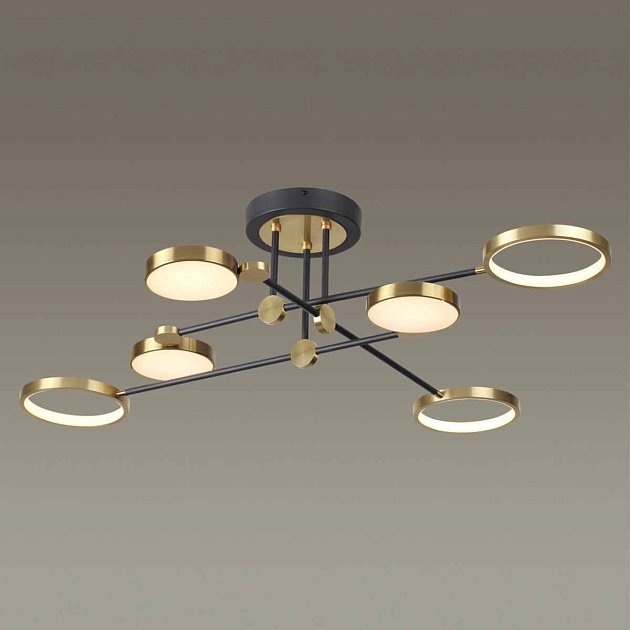 Потолочная светодиодная люстра Odeon Light Midcent Denzel 4320/60CL Фото № 2