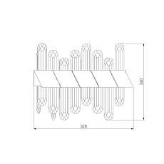 Настенный светодиодный светильник Bogates Jewel 420/1 1