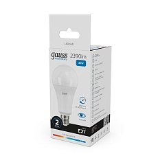 Лампа светодиодная Gauss E27 30W 6500K матовая 73239 2