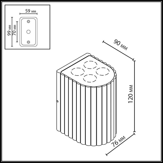 Настенный светильник Odeon Light NATURE 7127/8WL изображение 3 Настенный светильник Odeon Light NATURE 7127/8WL Фото № 3