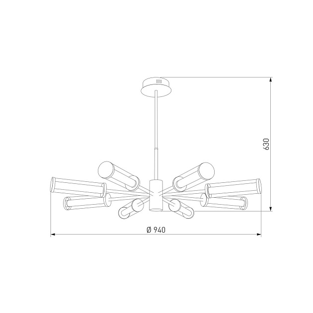 Подвесная светодиодная люстра Eurosvet Stark 50386 LED Фото № 2