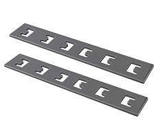 Соединительный крепёж Hesby Lighting ElDeko для встраиваемого шинопровода, серебристый, 2 шт HSBL_0065