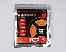 Светодиодная лента Ambrella Light 22W/m 240LED/m 2835SMD теплый белый 5M GS3501 3