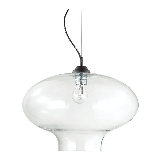 Подвесной светильник Ideal Lux Bistro SP1 Round Trasparente 120898 изображение 1 Подвесной светильник Ideal Lux Bistro SP1 Round Trasparente 120898 Фото № 1