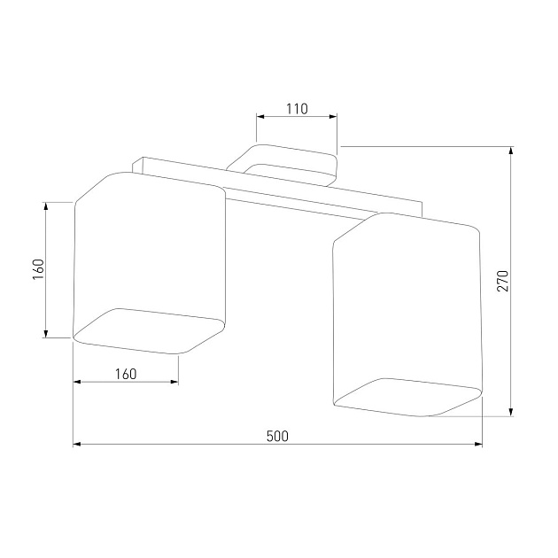 Потолочная люстра TK Lighting 4165 Tora Grey Фото № 2