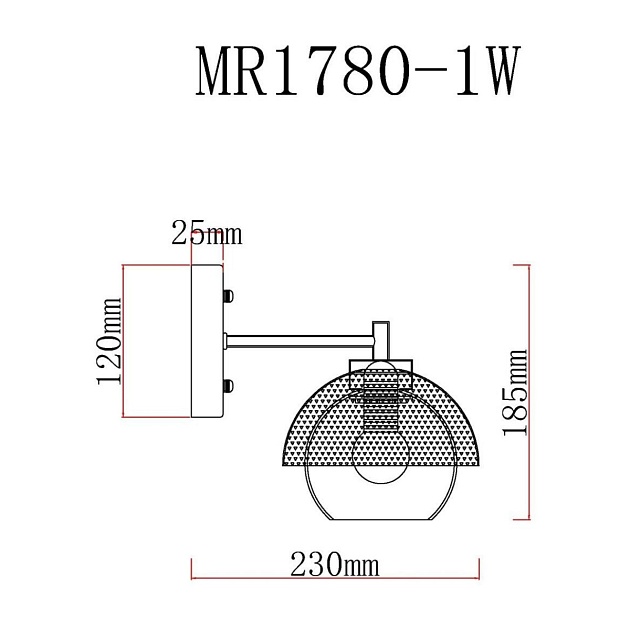 Бра MyFar Hloya MR1780-1W изображение 2 Бра MyFar Hloya MR1780-1W Фото № 2