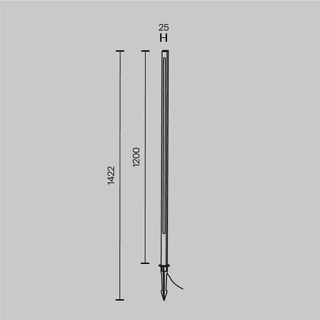 Уличный светодиодный светильник Maytoni Pole O440FL-L18GF3K Фото № 2