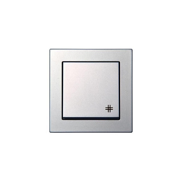 Переключатель перекрестный Liregus Epsilon серебро 28-178 Фото № 1