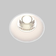 Встраиваемый светодиодный светильник Maytoni Round DL058-7W4K-TRS-W 1