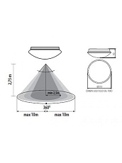Уличный светодиодный светильник Kanlux Daba N Led SMD DL 16W 19062 1