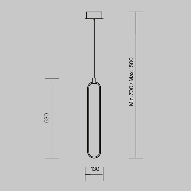 Подвесной светодиодный светильник Maytoni Chain MOD017PL-L13N изображение 2 Подвесной светодиодный светильник Maytoni Chain MOD017PL-L13N Фото № 2