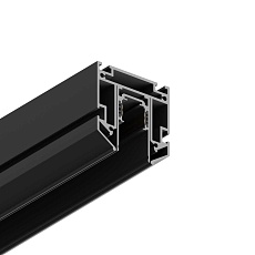 Шинопровод Hesby Lighting под натяжной потолок ElDeko, 48В-1м, чёрный HSBL_0072