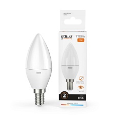 Лампа светодиодная Gauss E14 10W 3000K матовая 33110 4
