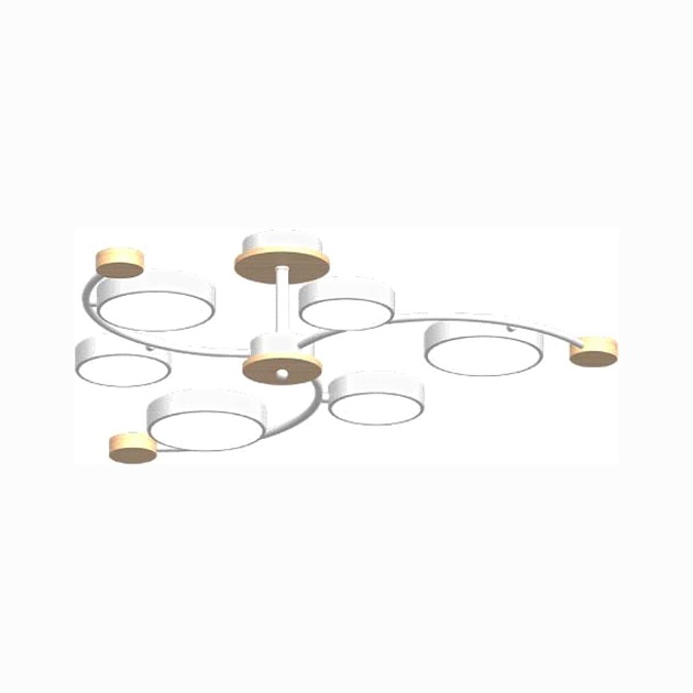 Потолочный cветильник LED4U L3207-840 WH изображение 1 Потолочный cветильник LED4U L3207-840 WH Фото № 1