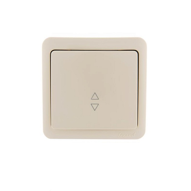 Выключатель проходной Lezard Viola кремовый 751-0300-105 Фото № 1