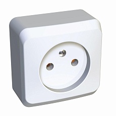 Розетка 2К Systeme Electric Этюд 16A 250V белая PA16-001B