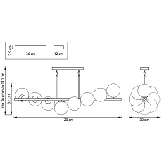 Подвесная люстра Lightstar Croco 815187 2