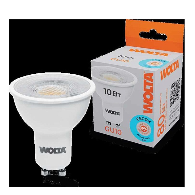 Светодиодная лампа WOLTA WSTD-PAR16-220V10W6KGU10-L Фото № 1