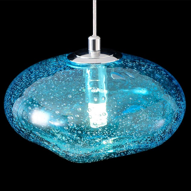Светильник подвесной Crystal Lux FORMLESS SP1 BLUE изображение 6 Светильник подвесной Crystal Lux FORMLESS SP1 BLUE Фото № 6