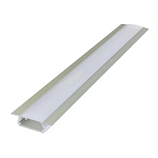 Профиль встраиваемый с рассеивателем серебро 1м.  Apeyron 08-06