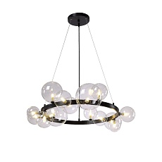 Подвесная люстра Crystal Lux Agata SP15 V2 Black/Transparente 4