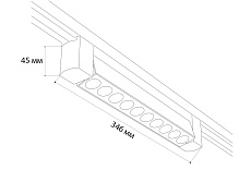 Трековый светодиодный светильник Italline IT08-8031 black 4000K 1