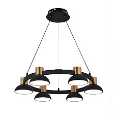 Подвесная светодиодная люстра Indigo Traforo 11059/6P Black V000182L 4