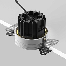 Встраиваемый светодиодный светильник Maytoni Round DL058-12W3K-TRS-BS 5