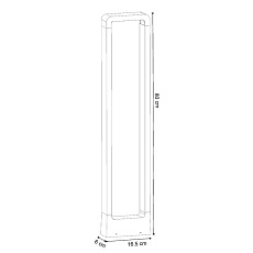 Уличный светодиодный светильник Arte Lamp Trapezio A2080PA-1BK 1